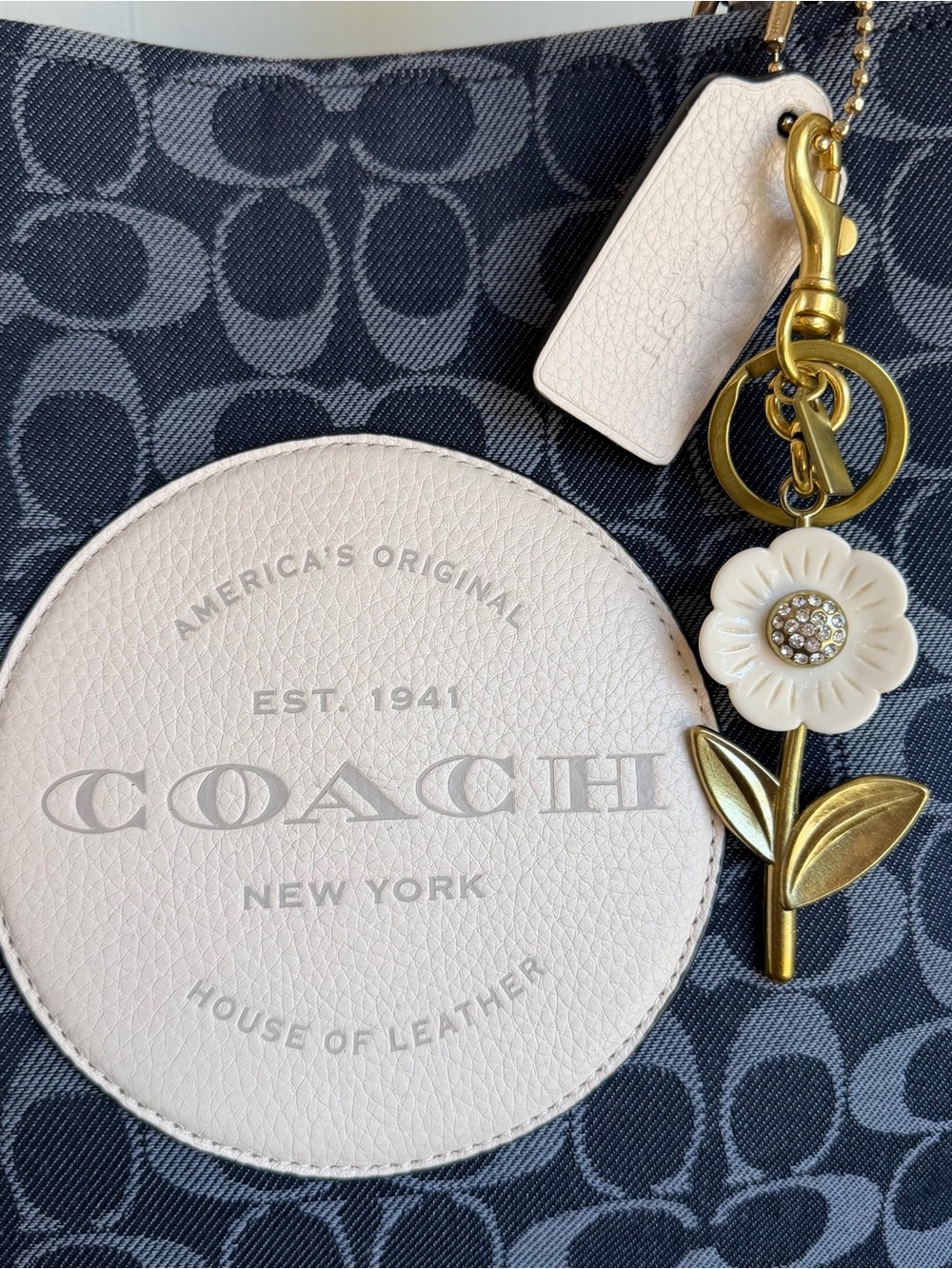 Coach Dempsey Denim Tote Bag - Picture 3 of 9